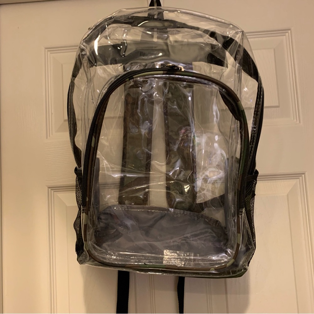 Unisex Camouflage Clear backpack - Picture 6 of 8